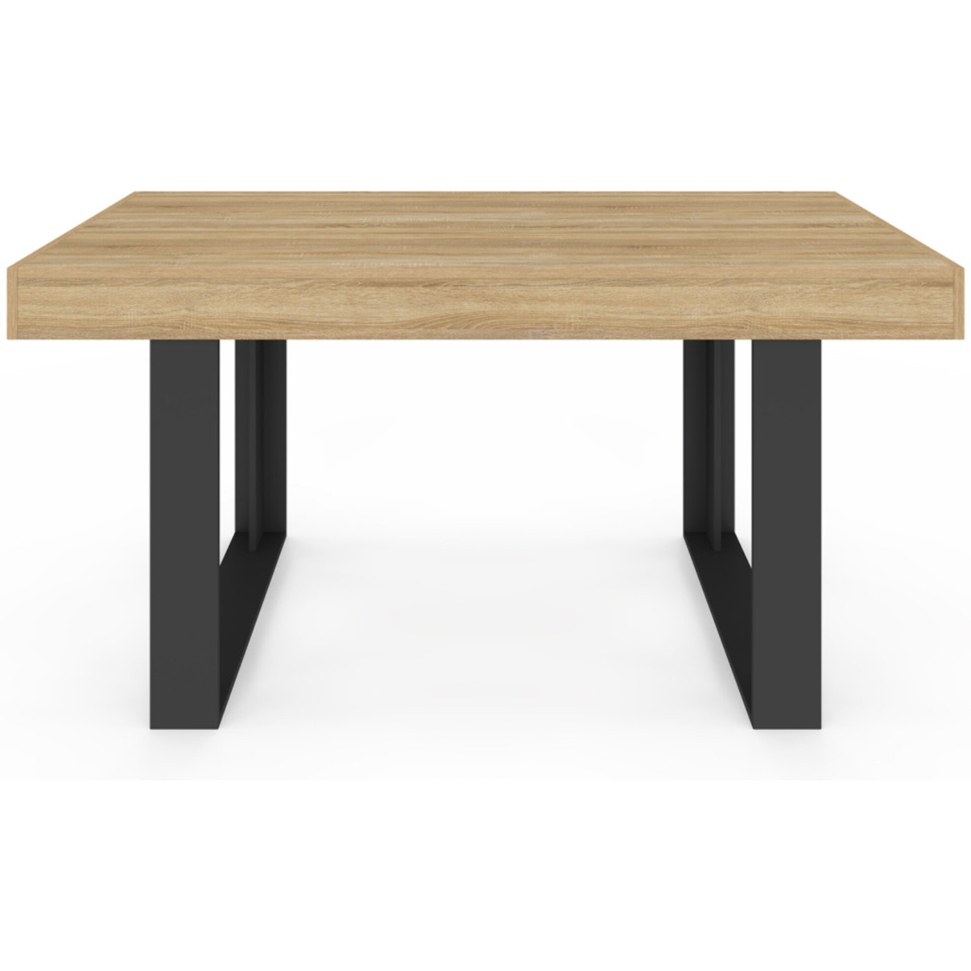Table à manger Brixton bois et noir 160cm