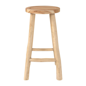 Tabouret pour îlot central 67 cm en teck - Ika