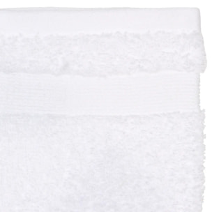 Lot de 2 gants de toilette - coton 450 gr/m² - blanc 15x21 cm
