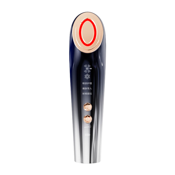 Instrumento de belleza RF multiefecto con 4 modos de uso.