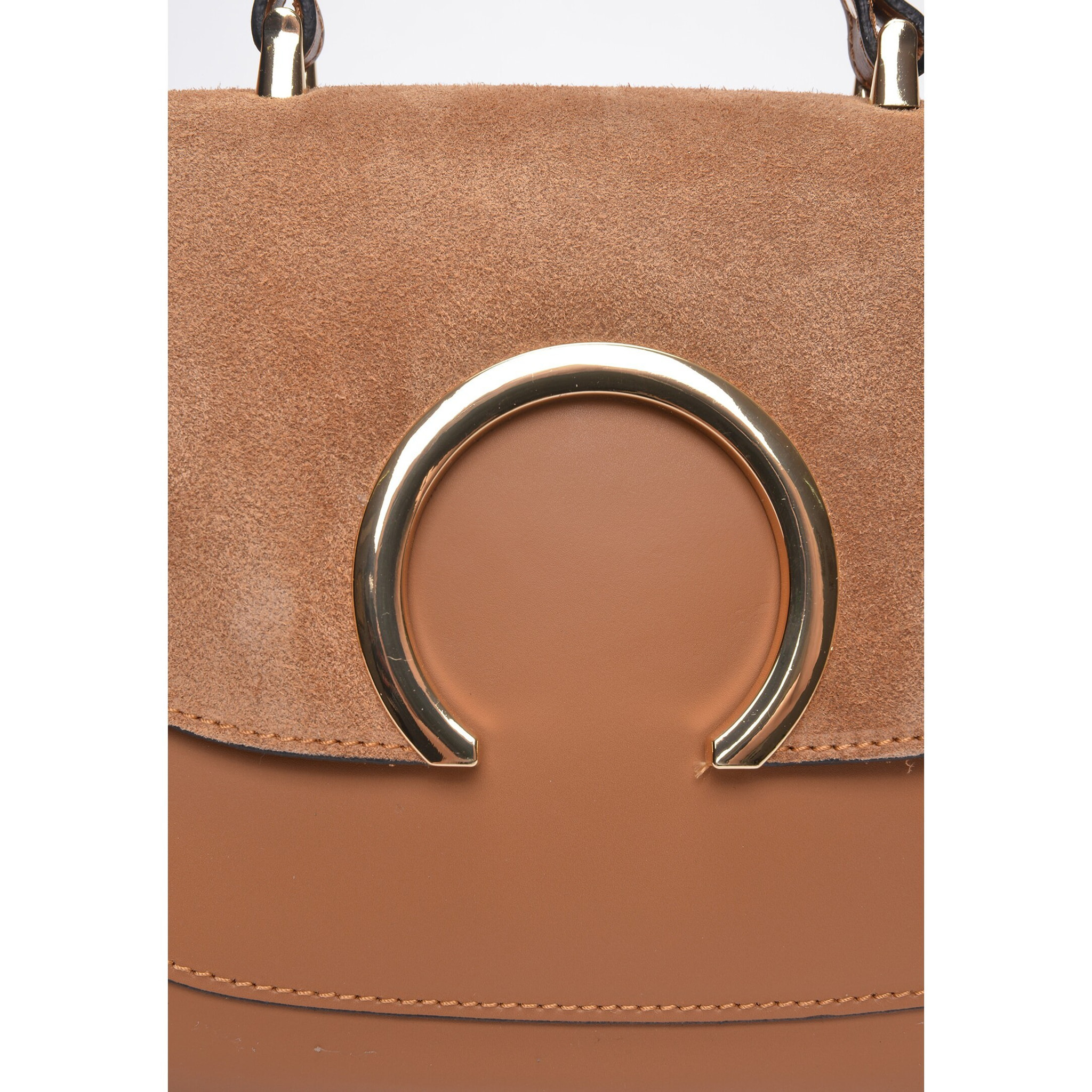 Borsa a tracolla Anna Luchini Cammello