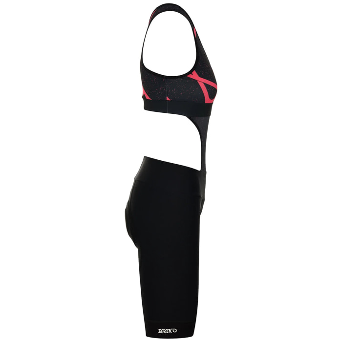 Briko - Tuta sportiva, Donna, Nero - Reverie Lady Bibshort