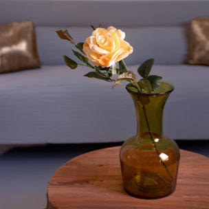 Rosa con boccio - Pezzi 2 - Colore:Giallo - Bianchi Dino