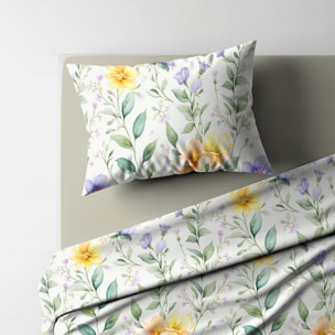 UNO CASA DESIGN Completo Letto Dec.Bracciano_Piazza e mezza_Lavanda