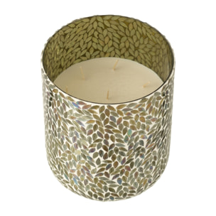 J-Line bougie parfumée Tea & Herbs - verre - vert - XL - 150H