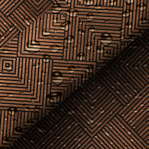 Rouleau revêtement adhésif vinyle au mètre - Sticker mural tête de lit - BOIS BRUN ART DÉCO