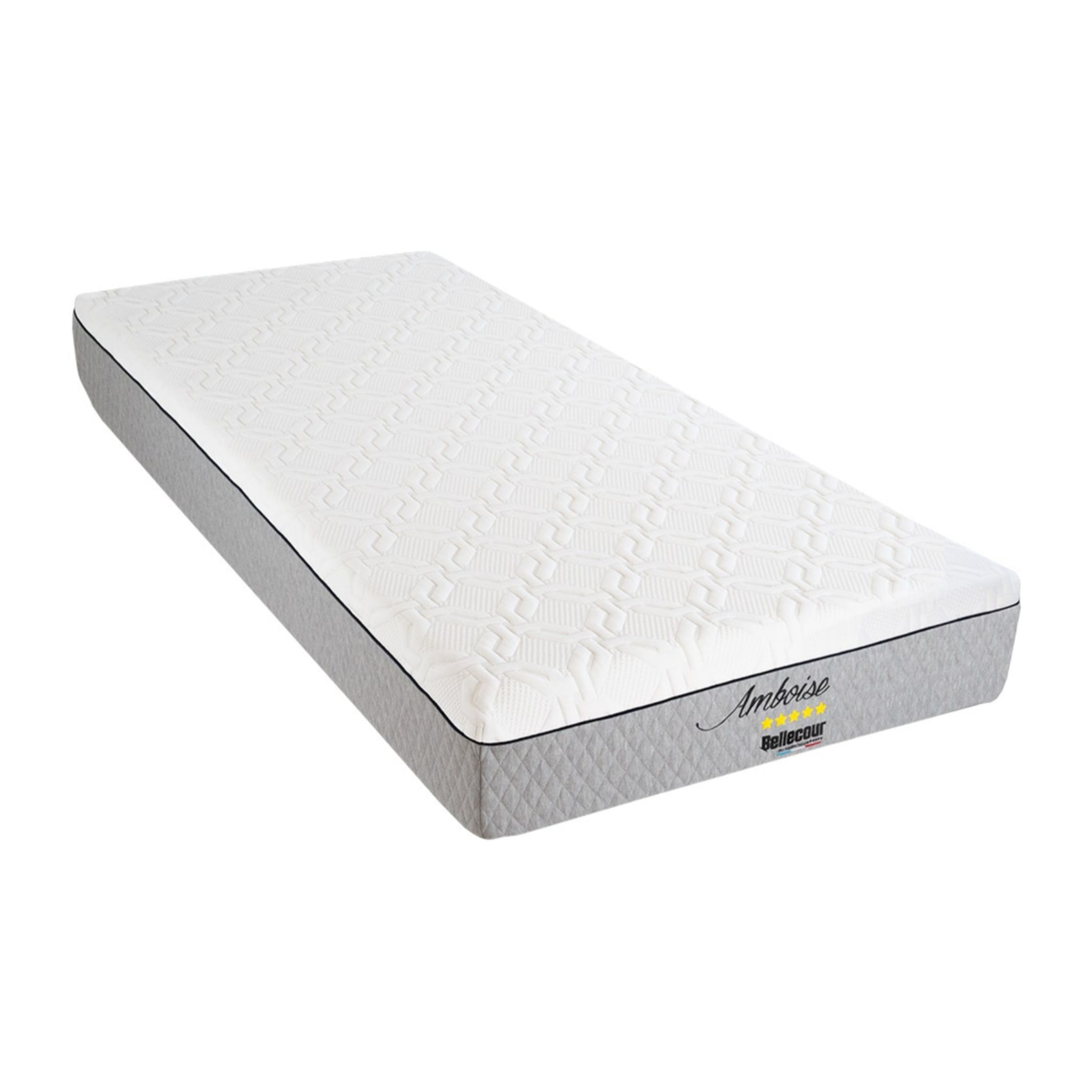 Matelas Epais 25 cm de Mousse AMBOISE - Blanc