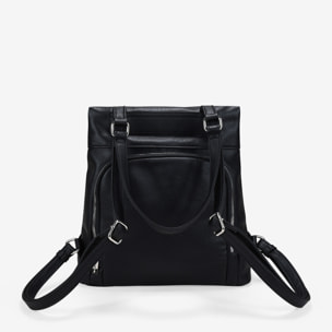 Mochila antirrobo negra con cremallera