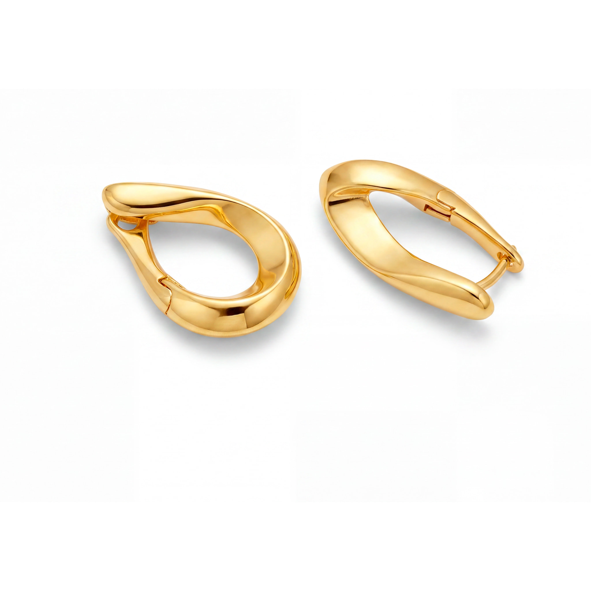 Pendientes Tindia acabado oro amarillo 18k
