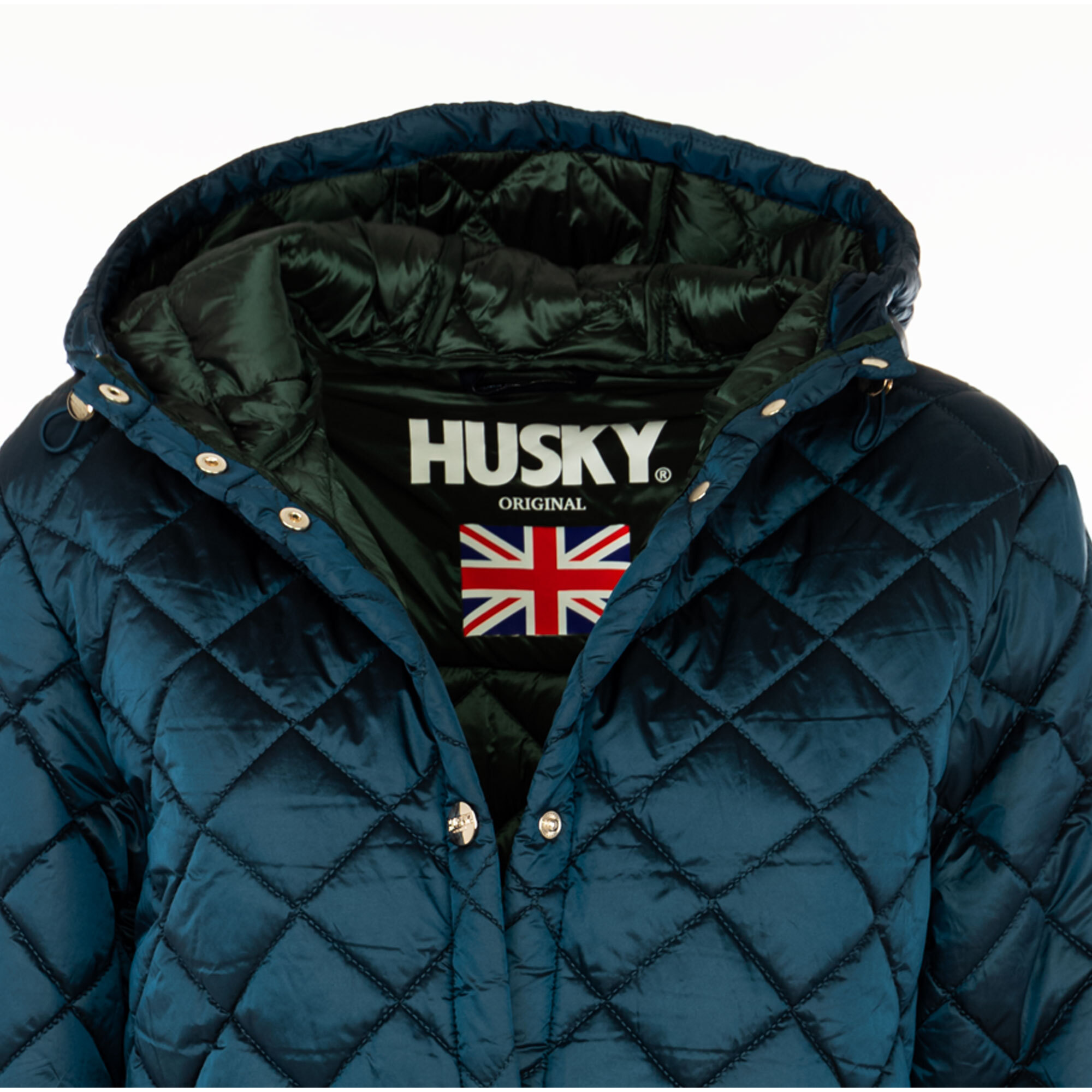 HUSKY piumino donna poseidon,green glabes