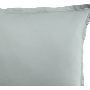 Paire de Taies D'oreiller 1pcs 100% Satin De Coton 105 Fils Celadon