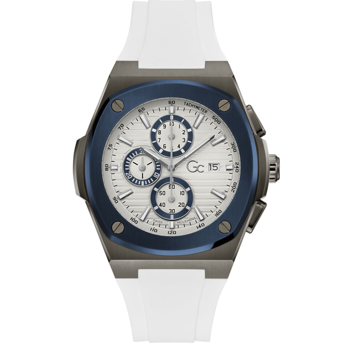Gc Orologio Cronografo Al Quarzo Gc Coussin Shape