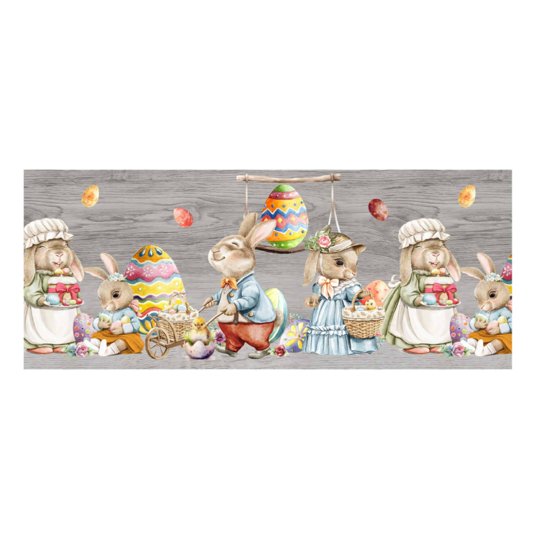 Tappeto Passatoia Cucina Antiscivolo Bunny Easter