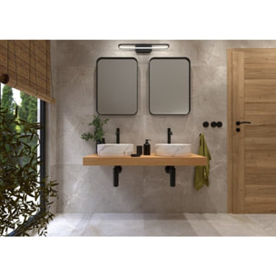 SAT Infinitio DESIGN 39x39 cm lavabo mat sans trou pour robinet (SATINF3939MR)