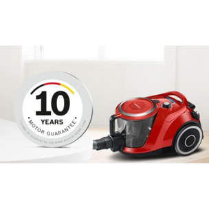 Aspirateur sans sac BOSCH Pro animal rouge BGS41PET1