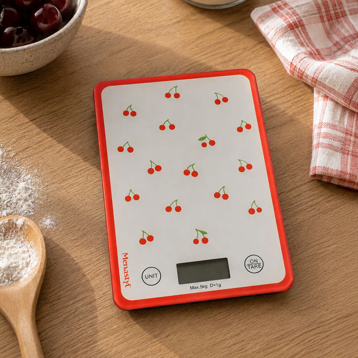 Balance de cuisine électronique cerise 5kg CERISE