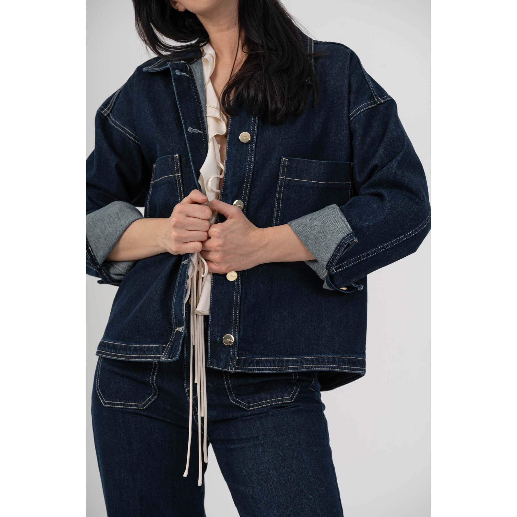Kocca - Giacca denim over strutturata Donna
