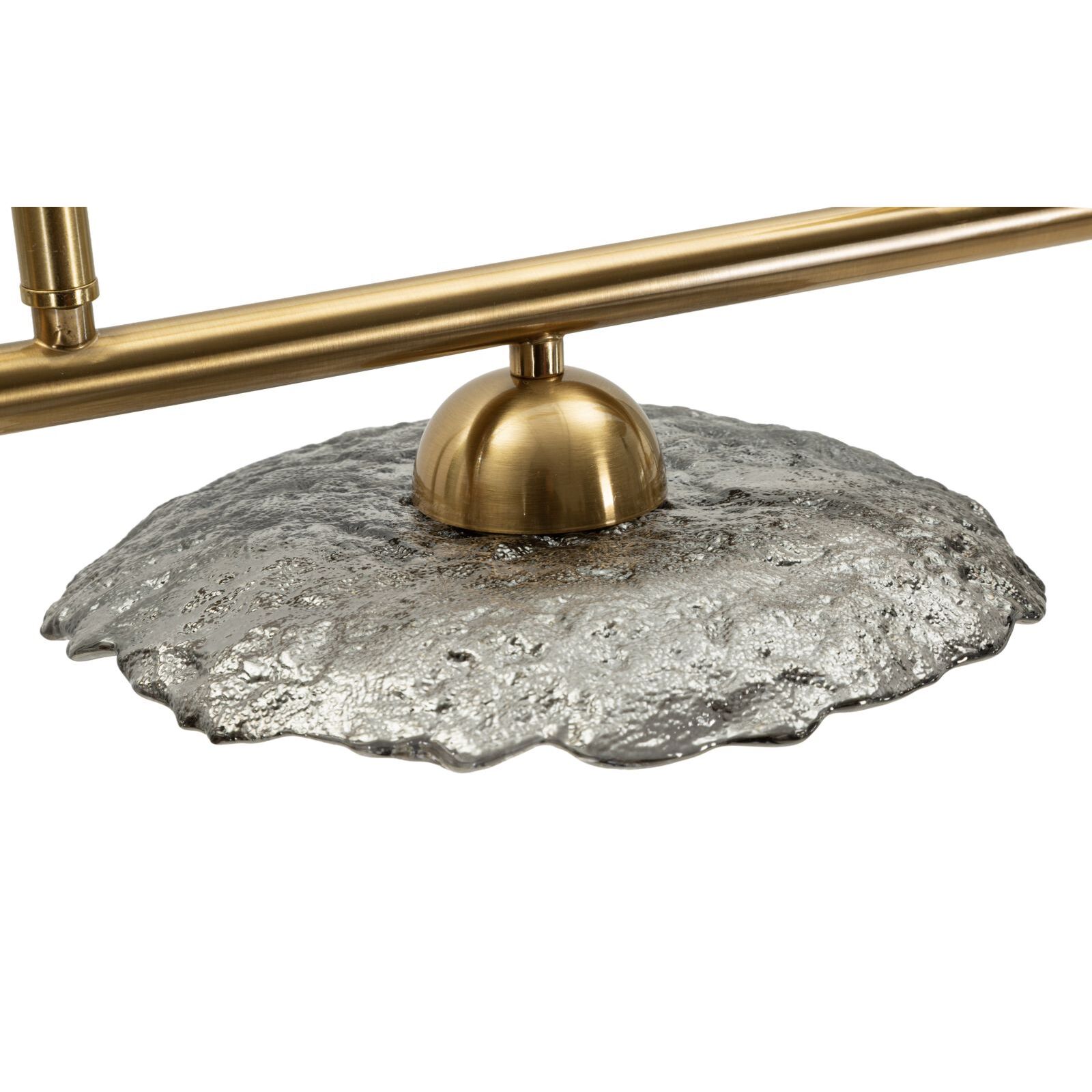 LAMPADARIO EMILY 3 LUCI VETRO GRIGIO CM 100X24X18