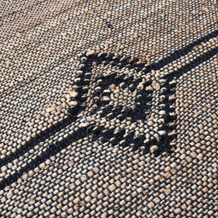 Tapis artisanal Sere, tapis kilim en jute