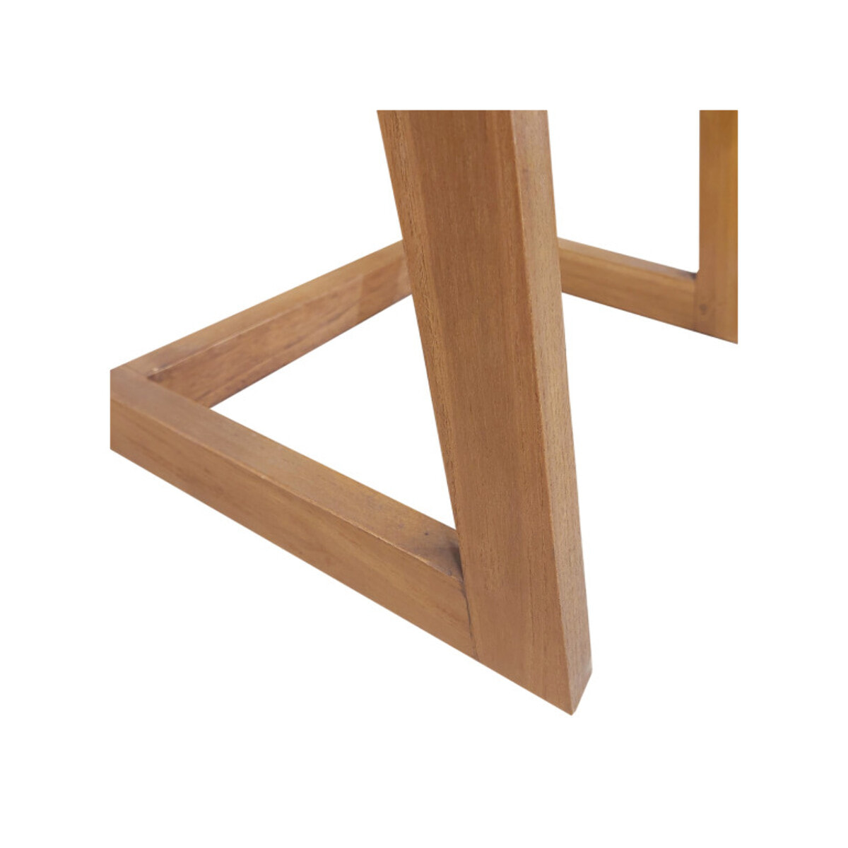 Porte serviette autoportant en bois de teck vernis H. 100 cm - ANGIE