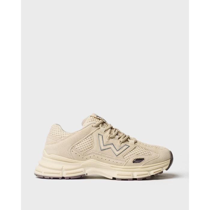 Zapatillas deportivas Mesh Beige