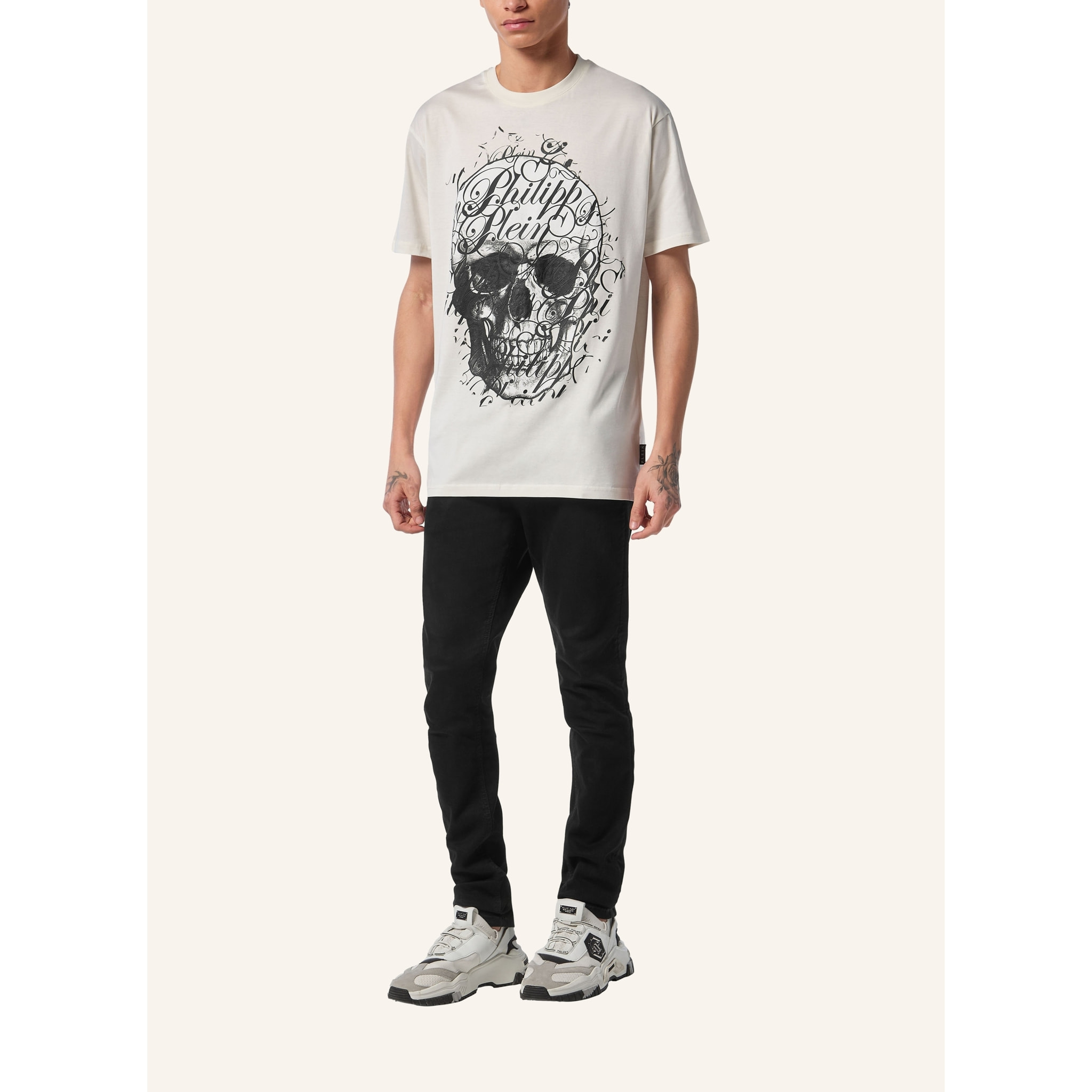 PHILIPP PLEIN Maglietta a girocollo COURSIVE