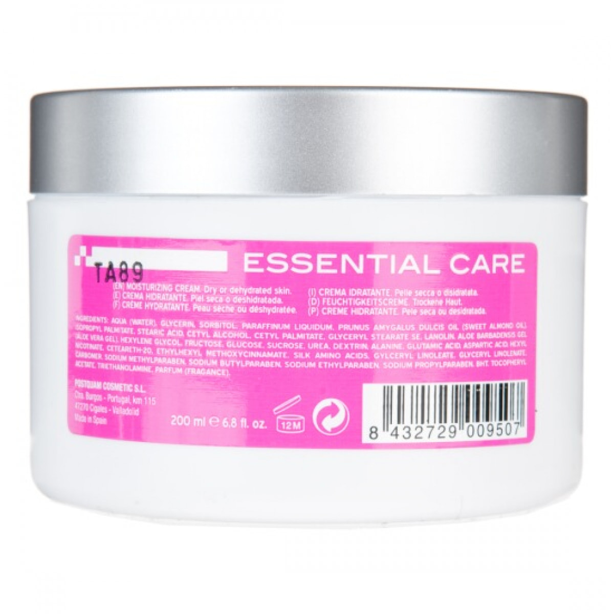Creme hydrante peau seche 200 ml.