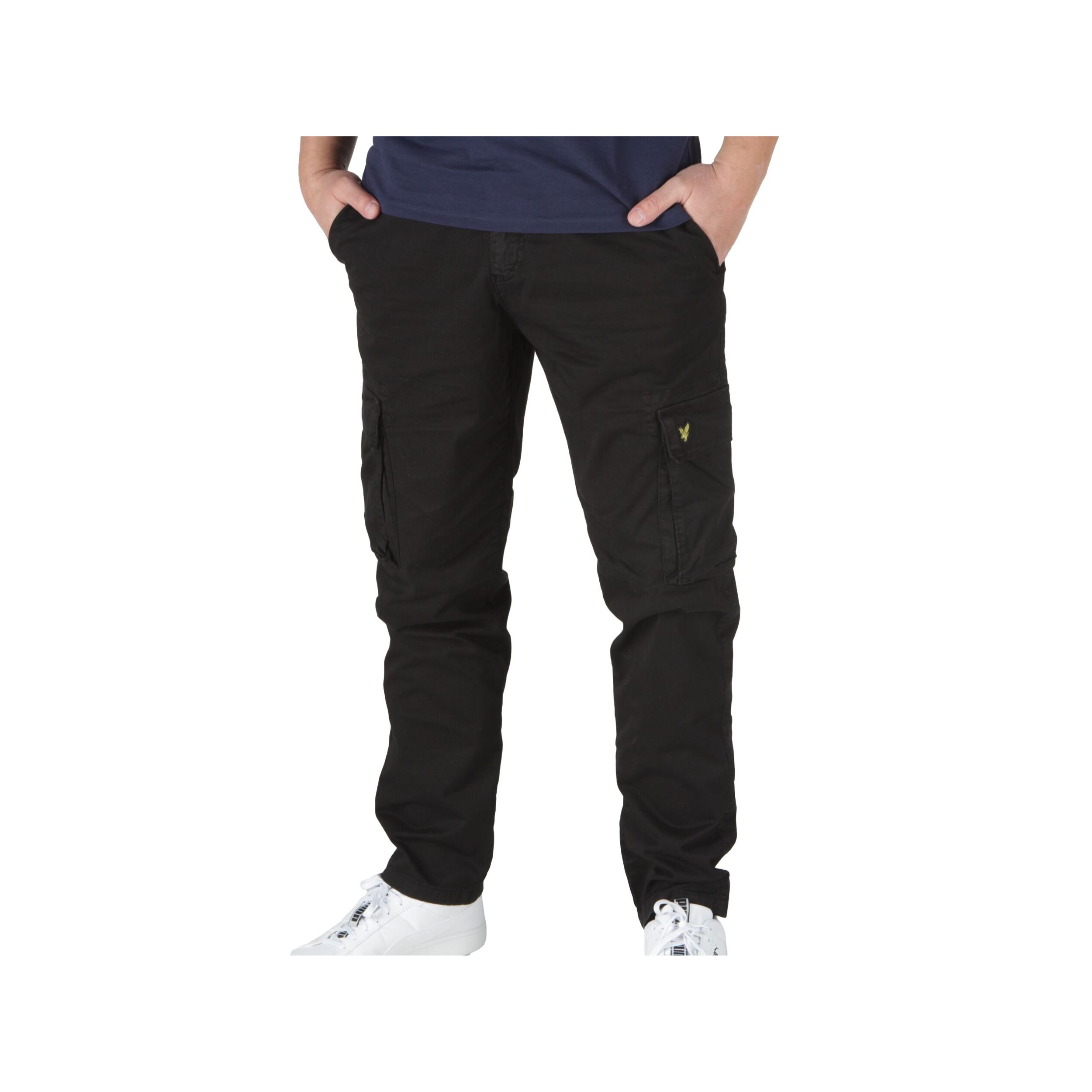 Pantaloni Lyle & Scott Main Road Cargo Trousers Jet Black Nero