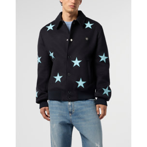 PHILIPP PLEIN Wool Coster Jacket Cocco Stars