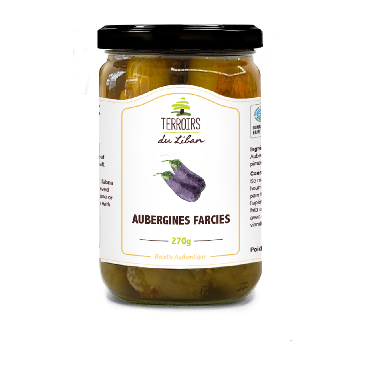 Aubergines Farcies - 270g - Terroirs du Liban