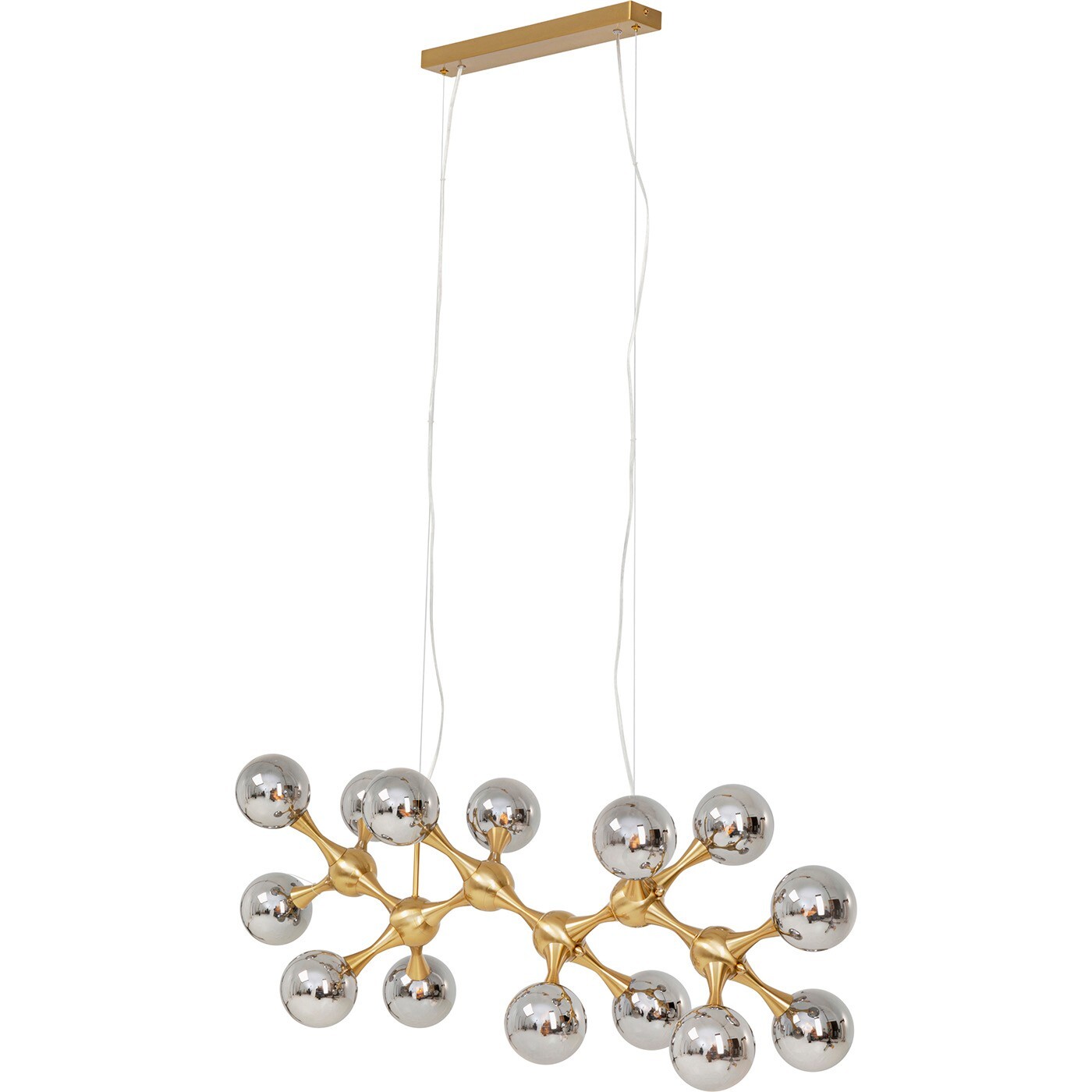 Suspension Atomic Balls 190cm dorée Kare Design