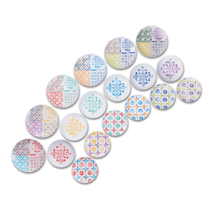 Servizio piatti 18 pezzi Excelsa – Maioliche, Porcellana Multicolore