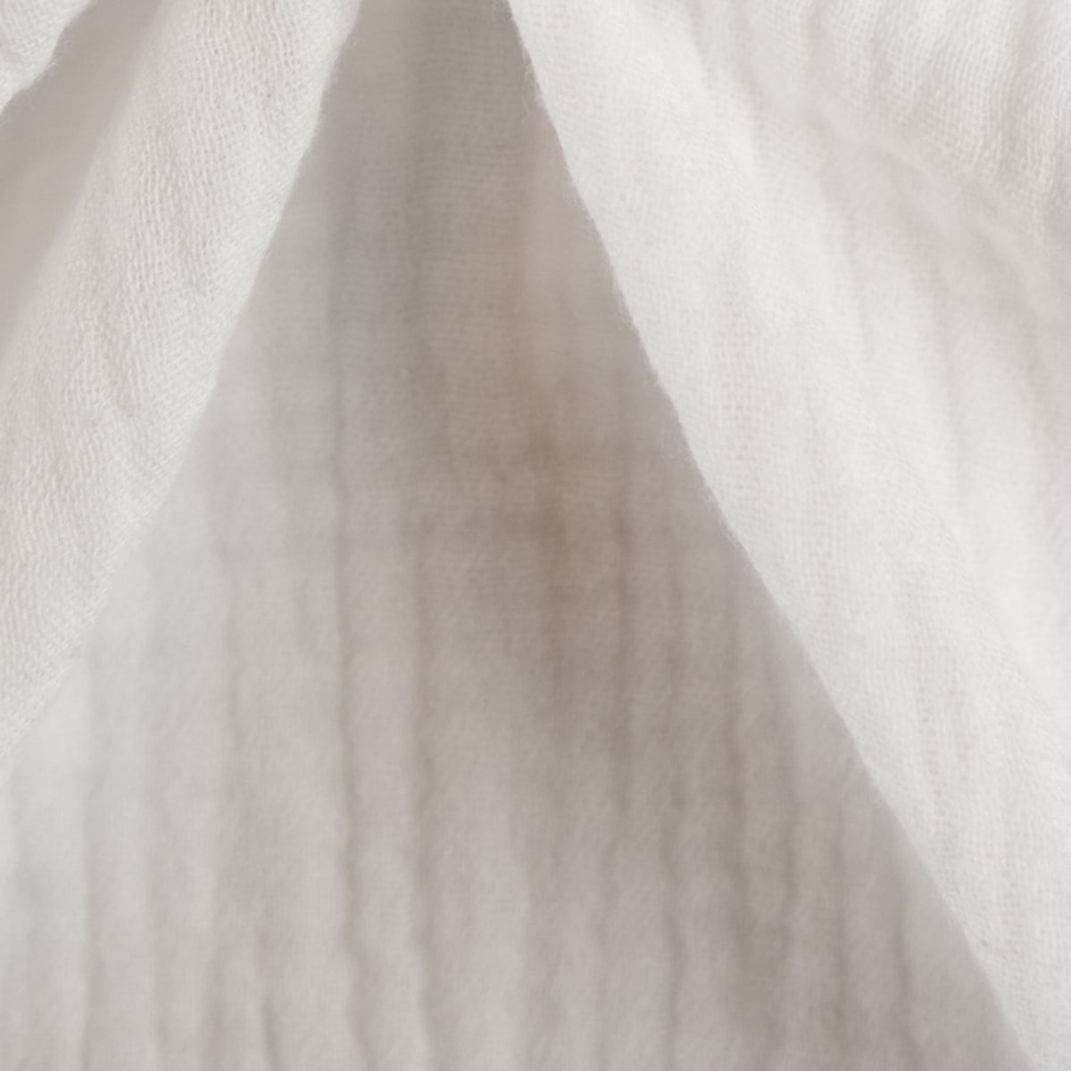 Rideau en gaze de coton tamisant à oeillets - Blanc