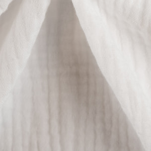 Rideau en gaze de coton tamisant à oeillets - Blanc