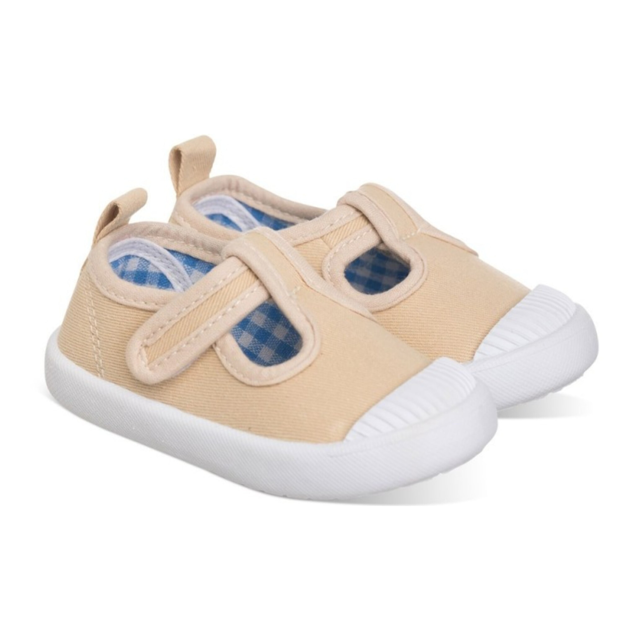 Lona beige con Velcro, básica, versátil y cómoda Ideal para combinar con cualquier outfit