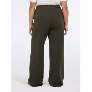 Fiorella Rubino - Pantaloni wide leg in punto milano - Verde