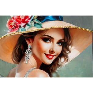 DIPINTO SU TELA LACCATO ELEGANT C/CORNICE -A- CM 52X4,5X152