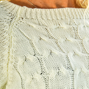 Abito in maglia taglia unica. Fatto in Italia.