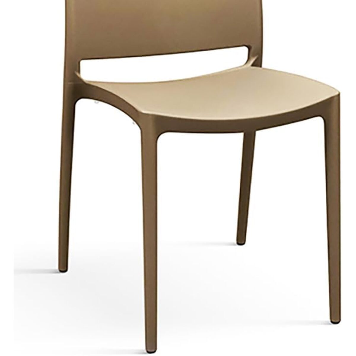 Set di 2 sedie NORTH BEACH in polipropilene tortora