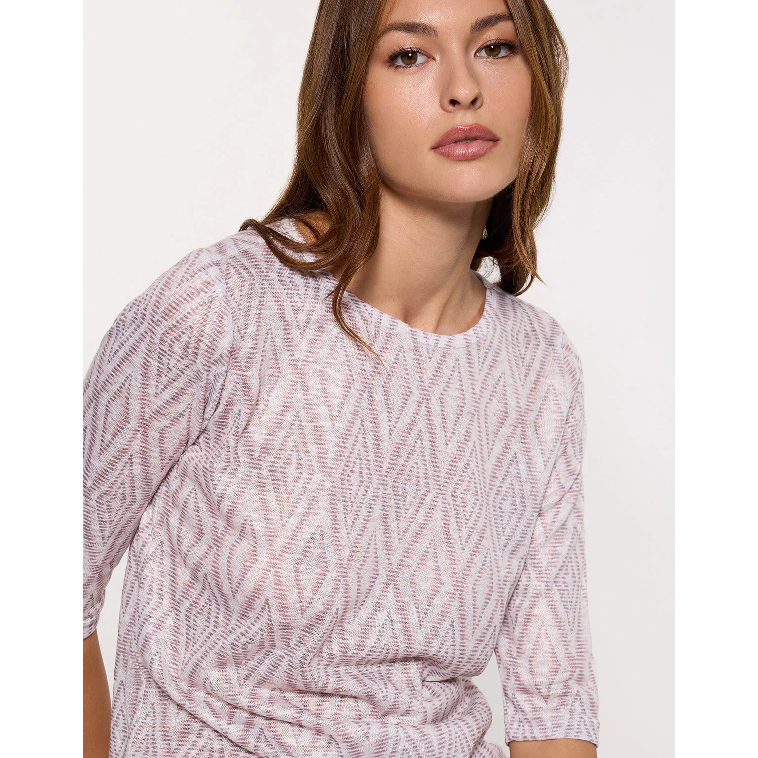 Camiseta Manga Media Beige - Alcavista