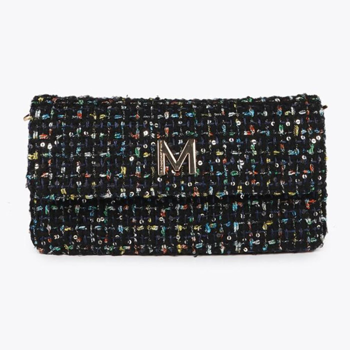 Borsa a Tracolla a Baguette in Tweed