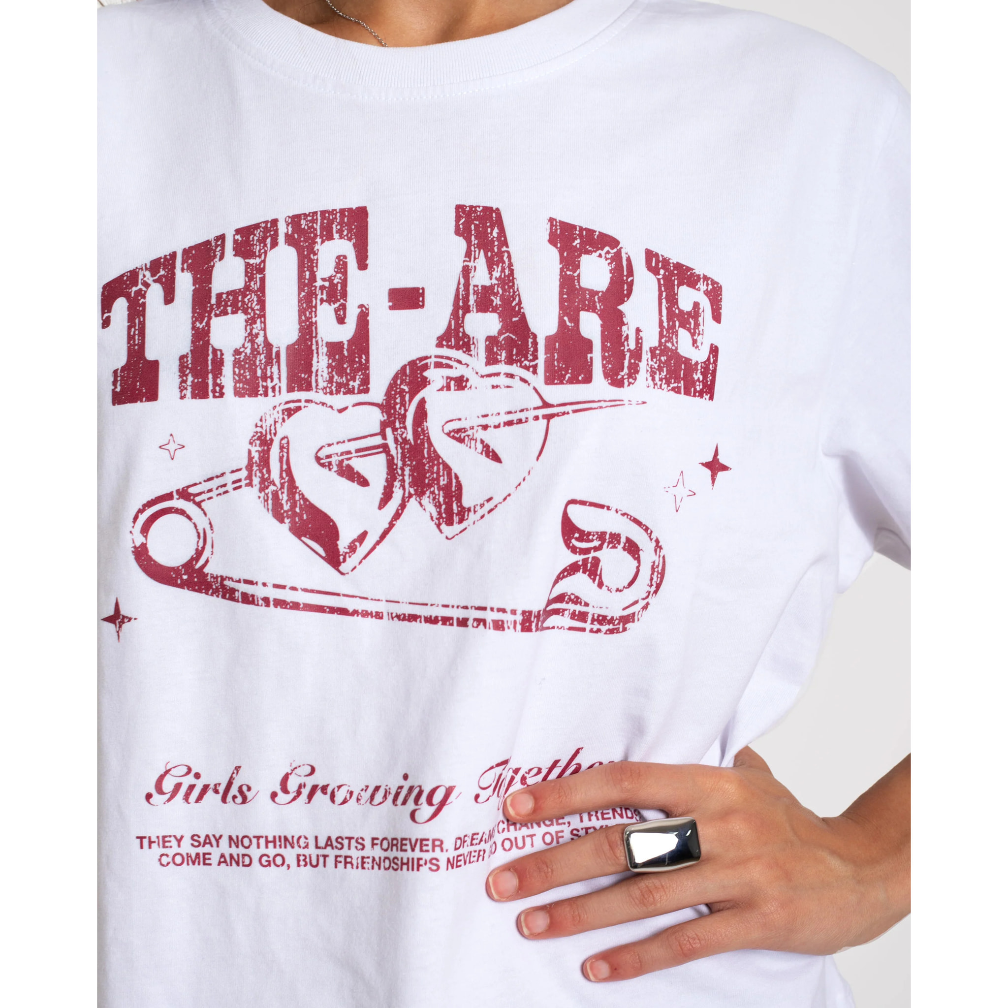 Camiseta de mujer manga corta con serigrafía