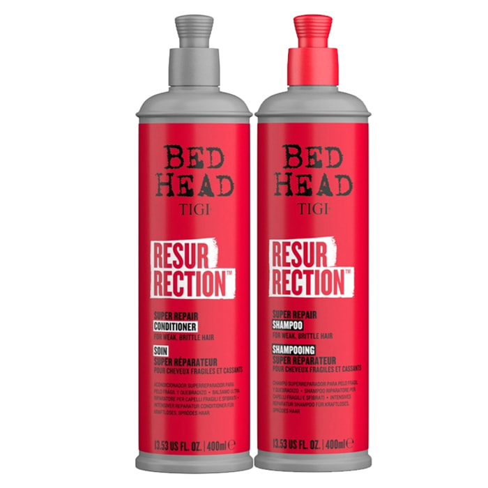 TIGI Kit Bed Head Resurrection Super Repair Shampoo 400ml + Conditioner 400ml