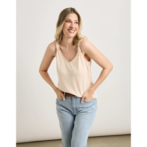 Camiseta Tirantes Beige - Daxin