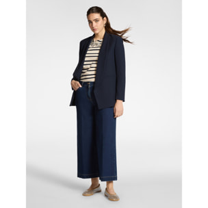 Elena Mirò - Chaqueta estructurada en crepé - Azul