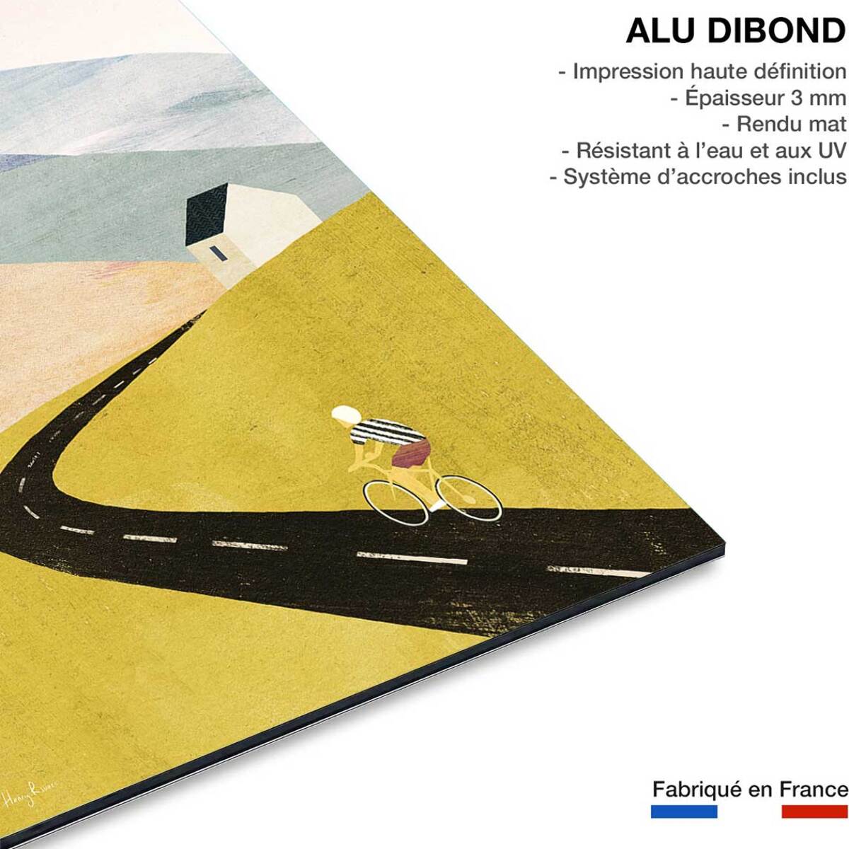 Tableau vélos cycling home  Tableau alu Dibond