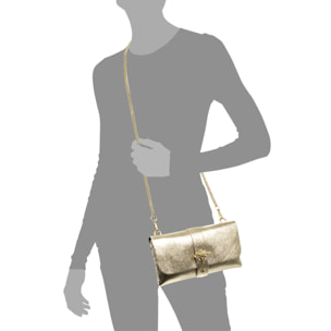 Amaseno borsa a tracolla donna. Pelle autentica Camoscio Laccato.