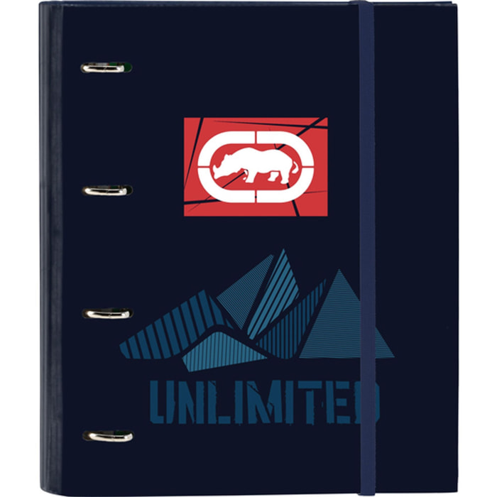 Carpeta 4 anillas 35mm c/recambio ecko unltd. "peaks"