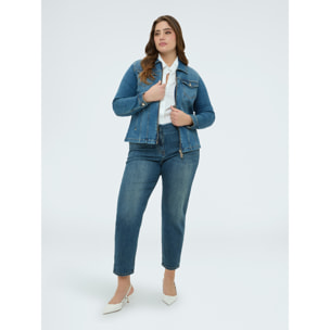 Fiorella Rubino - Giacca in denim con zip - Blu