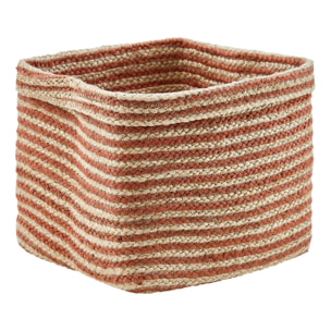 Panier de rangement Tito en jute 30x30cm